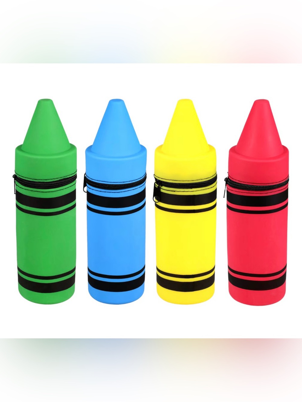 NWT Jot crayon shaped pencil pouch 4 piece set